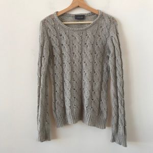 Wooden Ships gray knit sweater
